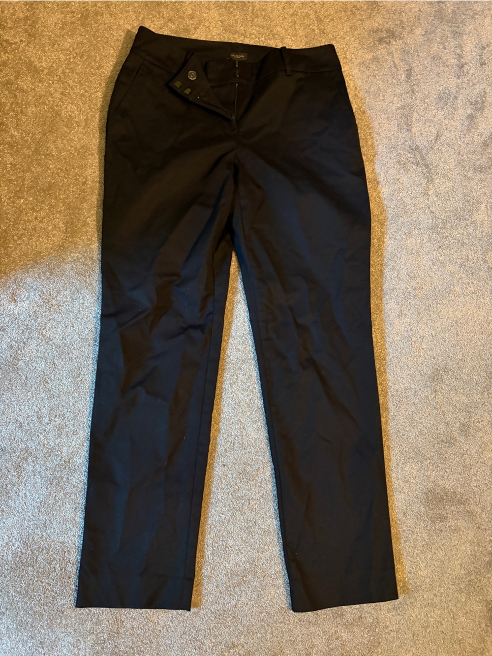 Ann Taylor Factory Black Straight-Leg Dress Pants